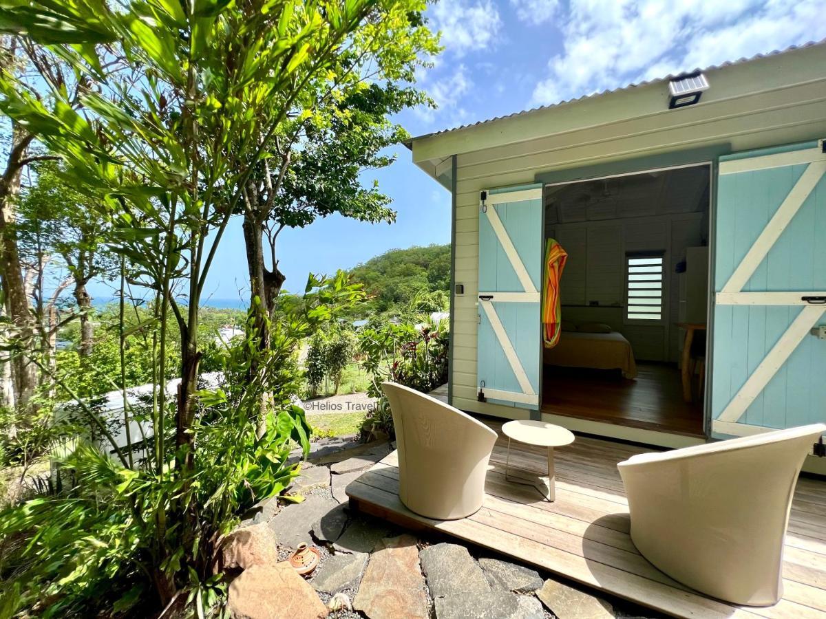 Le Surf Lodge, chambre avec vue mer dans un écrin de verdure Deshaies Exterior foto